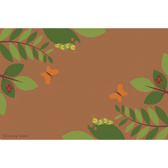 Fern Corner Premium Carpet, Brown - 6' x 9' Rectangle_0