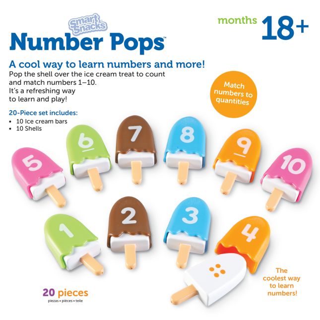 Smart Snacks® Number Pops™ - 20 pieces