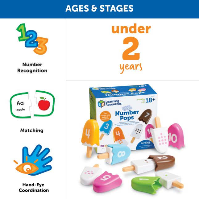 Smart Snacks® Number Pops™ - 20 pieces