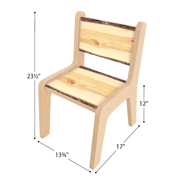 Whitney Brothers® Nature View Live Edge Chair 12H