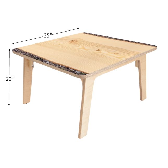 Whitney Brothers® Nature View Live Edge Square Table - 20" H