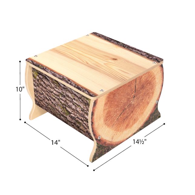 Whitney Brothers® Nature View Live Edge Small Log Bench - 10" H