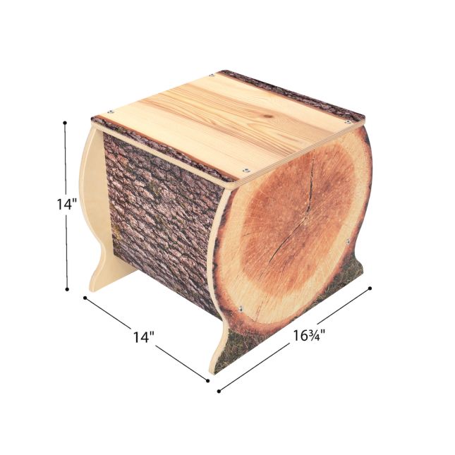 Whitney Brothers® Nature View Live Edge Small Log Bench - 14" H