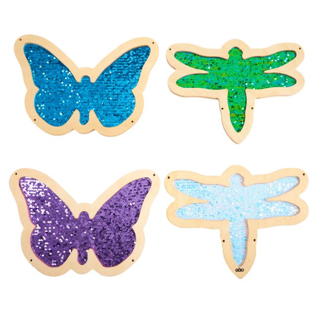 Mark Making Sequin Butterflies and Dragonflies - Set of 4