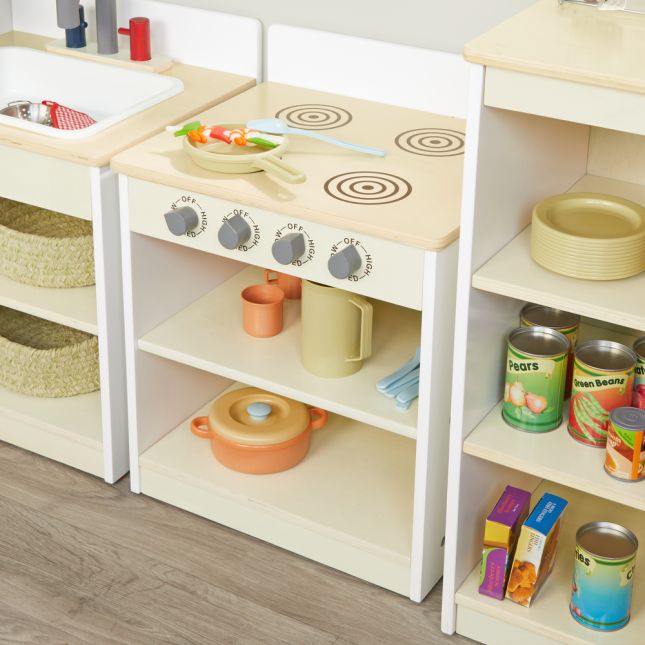 Environments® White Toddler Stove - Ready to Assemble