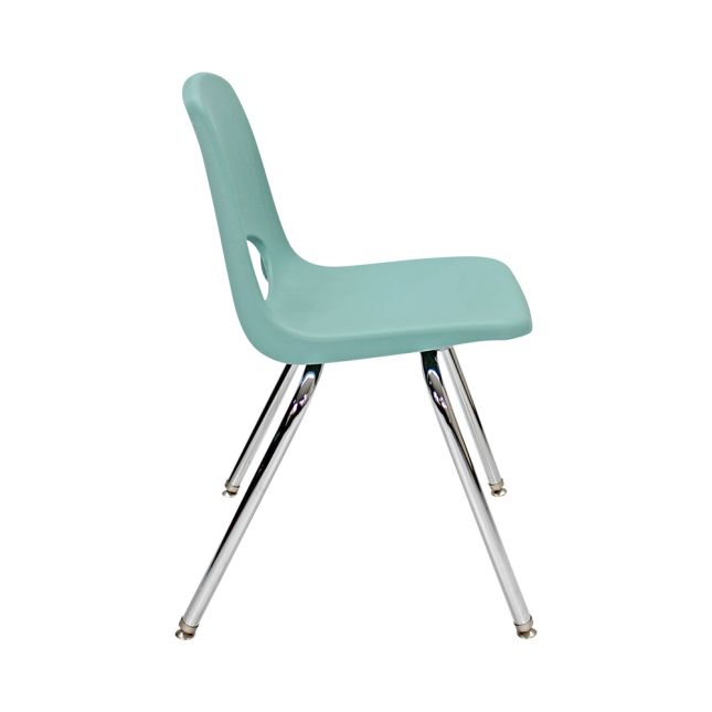 18" Stack Chair with Swivel Glides, 4-Pack-Seafoam