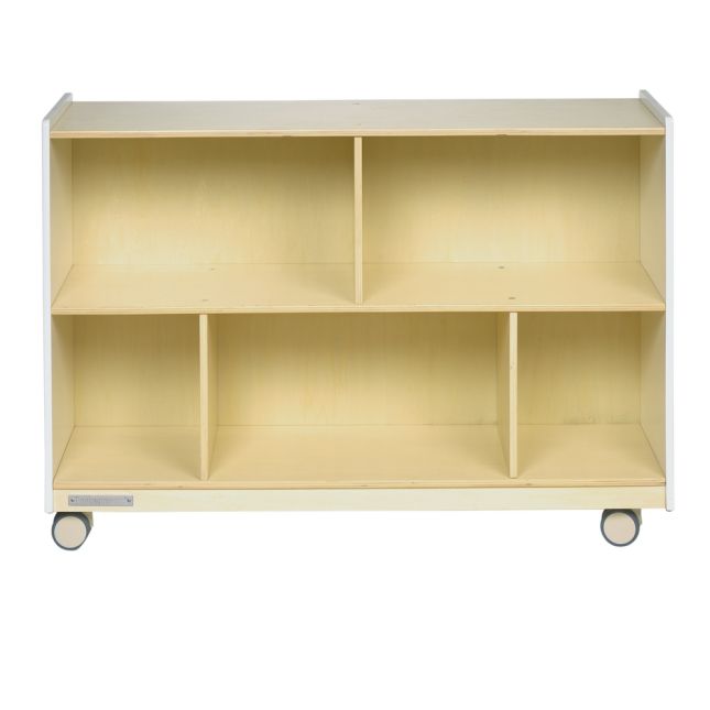 Environments® Mobile 30"H 2-Shelf Storage - White - Assembled