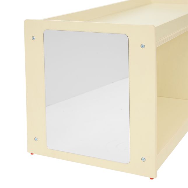 Environments® Mobile 18"H Toddler Storage Center with Mirror - Assembled