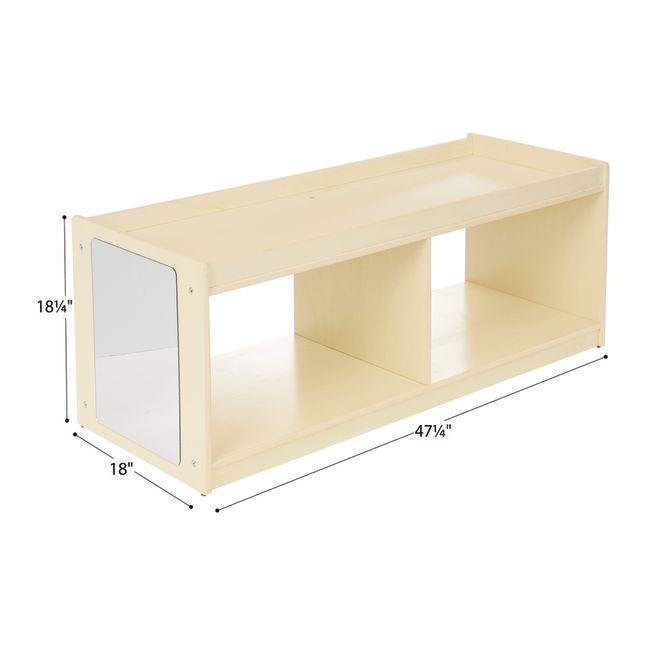 Environments® Mobile 18"H Toddler Storage Center with Mirror - Assembled