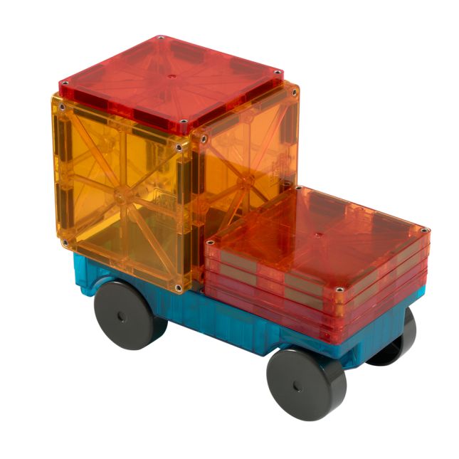 Magna-Tiles® Car Expansion Blue and Orange - 2pcs