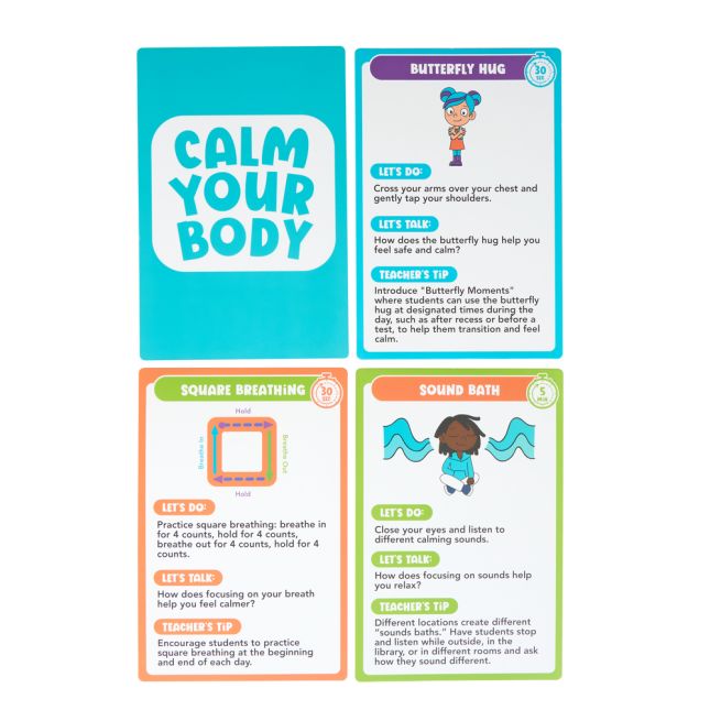 Jumbo Calming Tools Cards