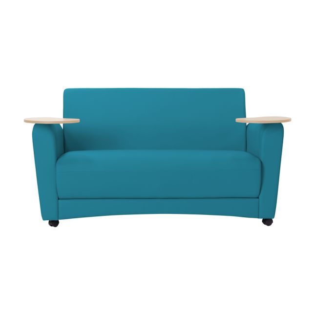 Pro Series Upholstered Common Area Sofa with Tablet - Teal