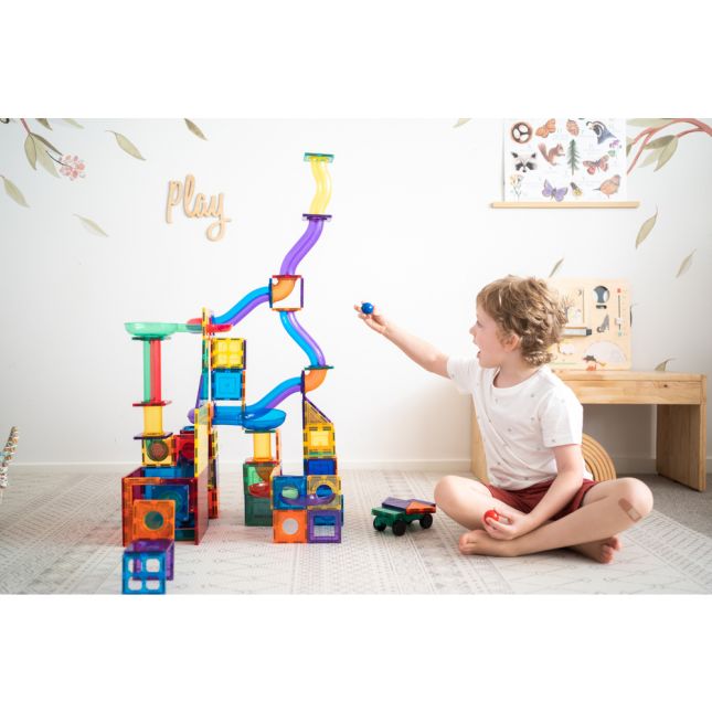Learn and Grow Toys - Magnetic Ball Run Expansion - 88pcs