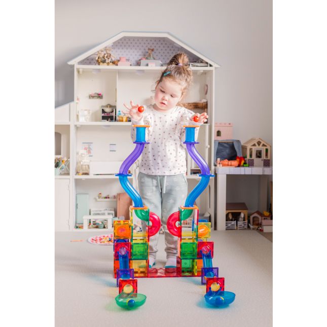 Learn and Grow Toys - Magnetic Ball Run Expansion - 88pcs