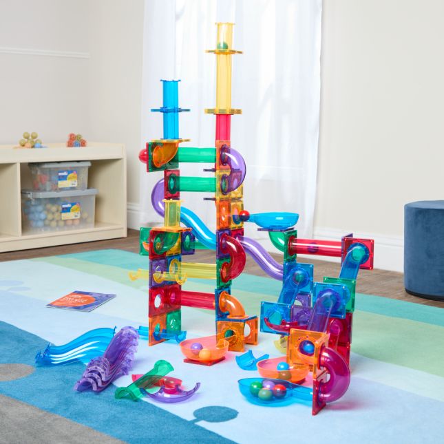 Learn and Grow Toys - Magnetic Ball Run Expansion - 176pcs