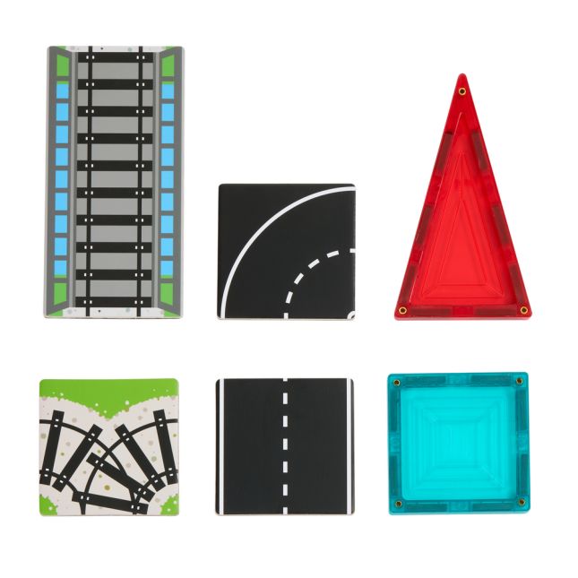 Train and Road Toppers with Tiles Kit - 226pcs