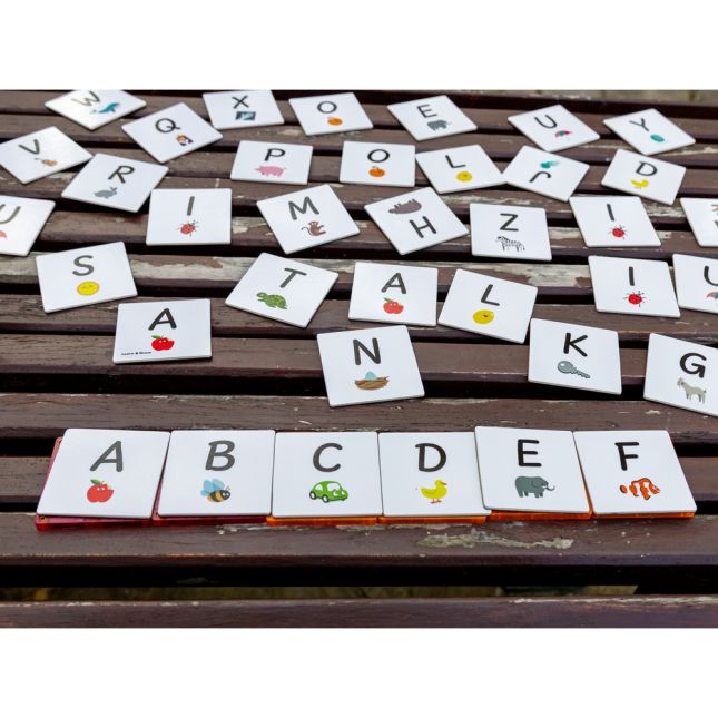 Magnetic Tile Toppers - Alphabet Uppercase - 40pcs
