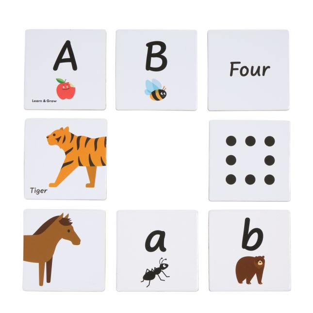 Letters, Numbers, and Animals Tile Toppers Kit - 120pcs