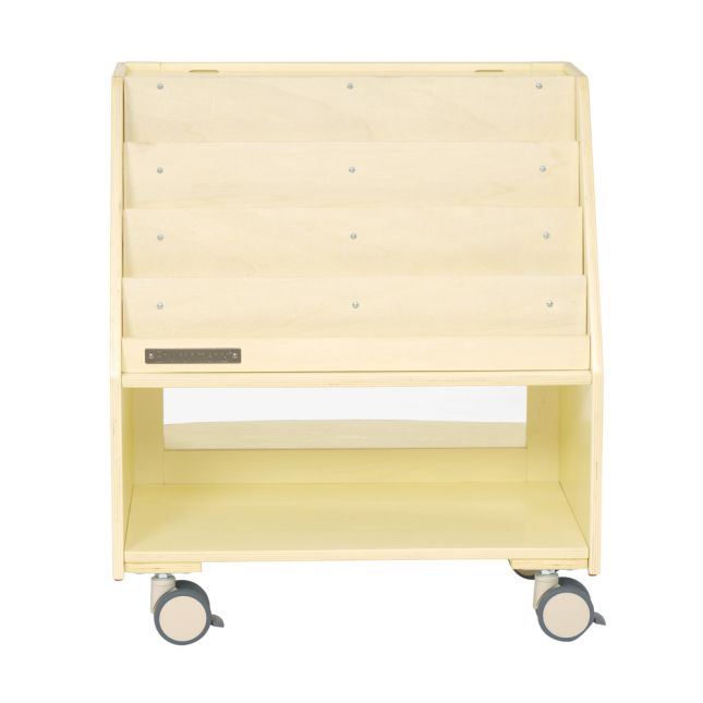 Environments® SmartSwitch 4-Shelf Book Display with Storage - Felt/Mirror Board - Assembled