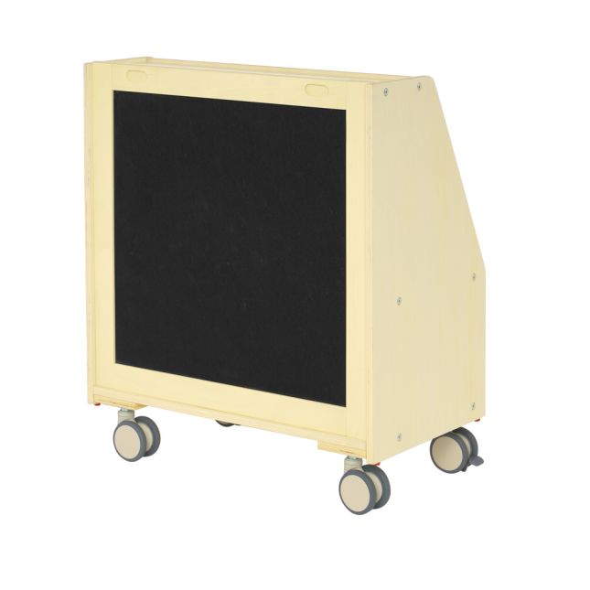 Environments® SmartSwitch 4-Shelf Book Display with Storage - Felt/Mirror Board - Assembled