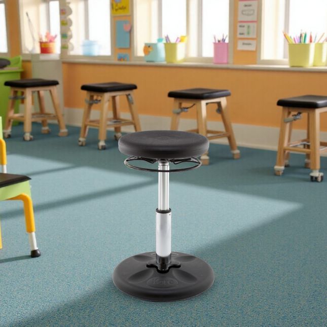 Kore Design™ Kids Adjustable Standard Wobble Chair 14-19" - Black