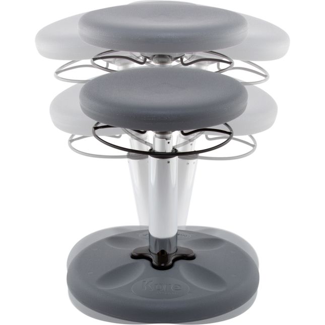 Kore Design™ Kids Adjustable Standard Wobble Chair 14-19" - Gray