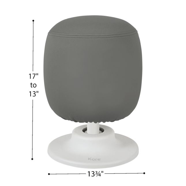 Kore Design™ Kids Adjustable Pivot Stool Small (13" to 17“) - Gray