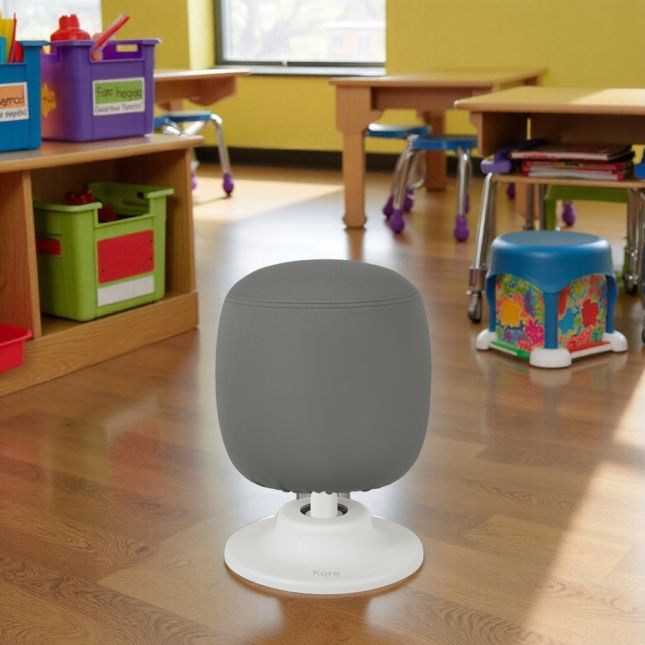 Kore Design™ Kids Adjustable Pivot Stool Small (13" to 17“) - Gray