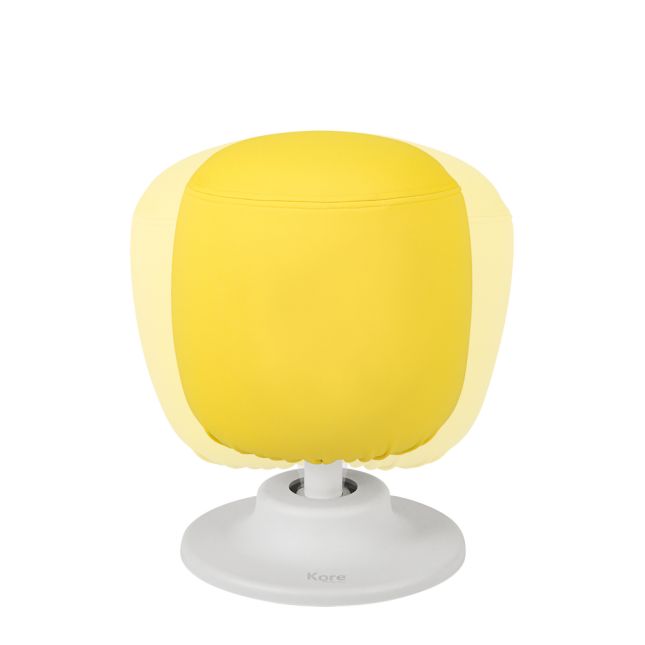 Kore Design™ Kids Adjustable Pivot Stool Small (13" to 17“) - Yellow