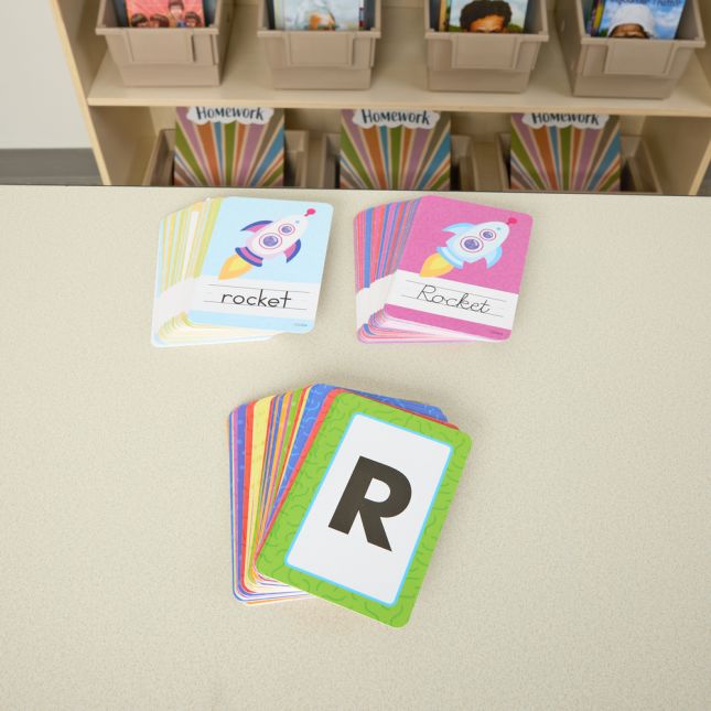 Literacy Flash Cards- Alphabet Printing and Cursive Practice - 3 deck set