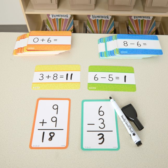 Math Flash Cards - Counting 0-20, Addition and Subtraction - 3 deck set