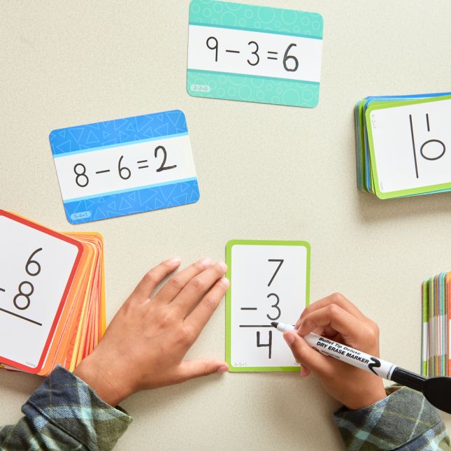 Math Flash Cards - Counting 0-20, Addition and Subtraction - 3 deck set