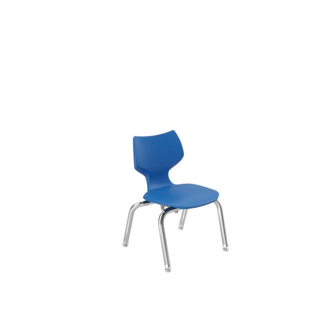 Flavors® 12" Stack Chair – Persian Blue, Flexible 4-Position Seating