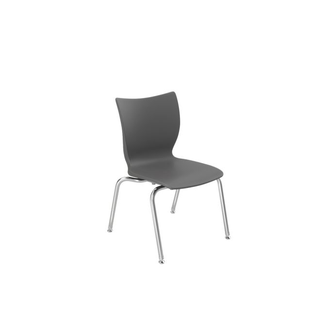 Groove 14" Stack Chair - Charcoal