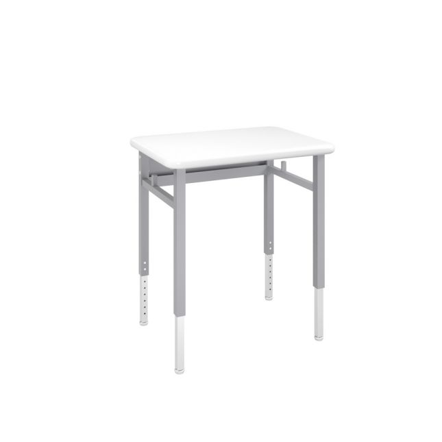 Planner® Single-Student Adjustable Height Desk - Whiteboard
