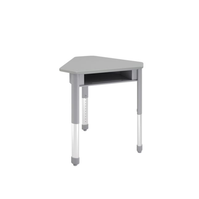 Interchange® Open Front Diamond Desk - Gray