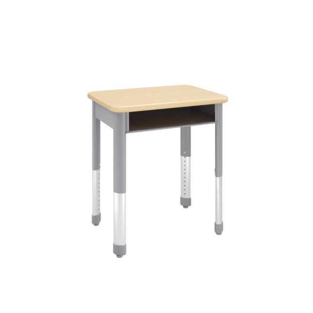 Interchange® Rectangle Open Front Desk - Maple