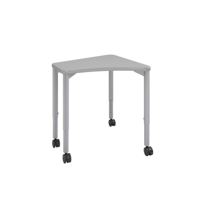 Elemental® Petal Student Desk - North Sea Gray