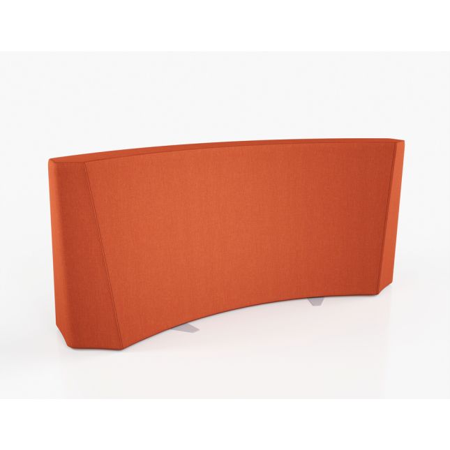 Flowform® Curved Bench Divider - Habanero