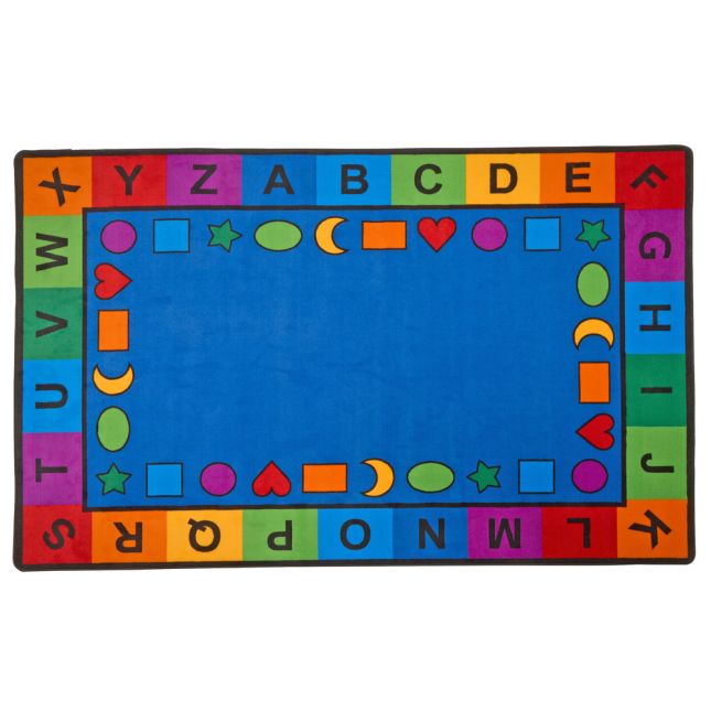 Classroom Shapes Seating Rug - 4' x 6'