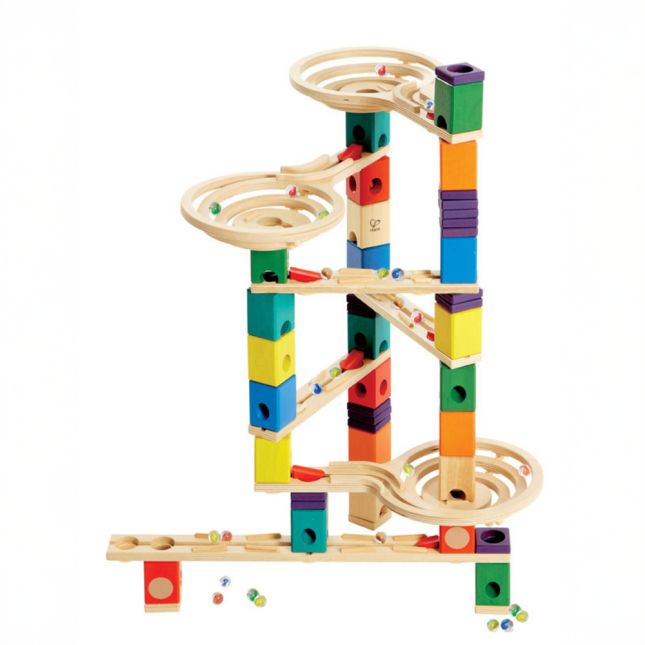 Quadrilla Vertigo Wooden Marble Ball Run - 134pcs