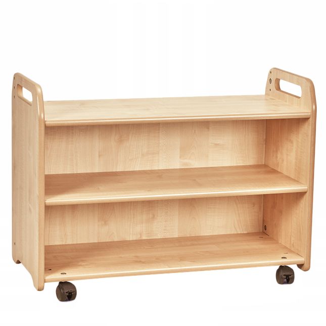 Millhouse Mobile Shelf Unit with Display/Mirror Back