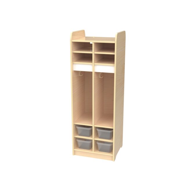 Millhouse Compact Preschool 2-section Locker w/Tubs