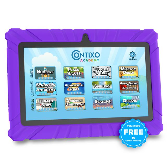 Contixo 7" Android Kids Tablet – Purple