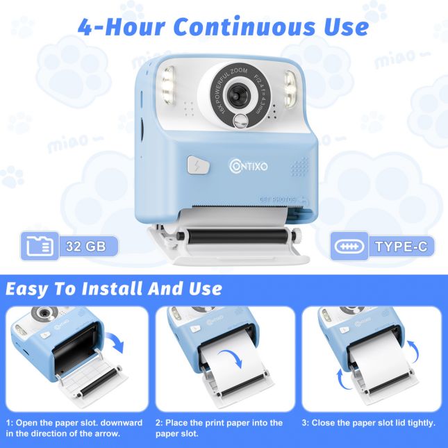 Contixo Instant Print Kids Camera