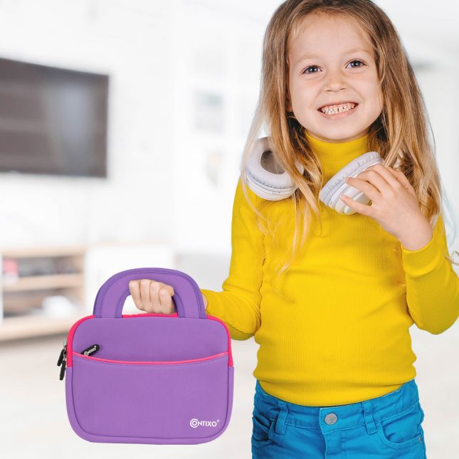 Contixo Carrying Bag for 7" Tablets - Purple