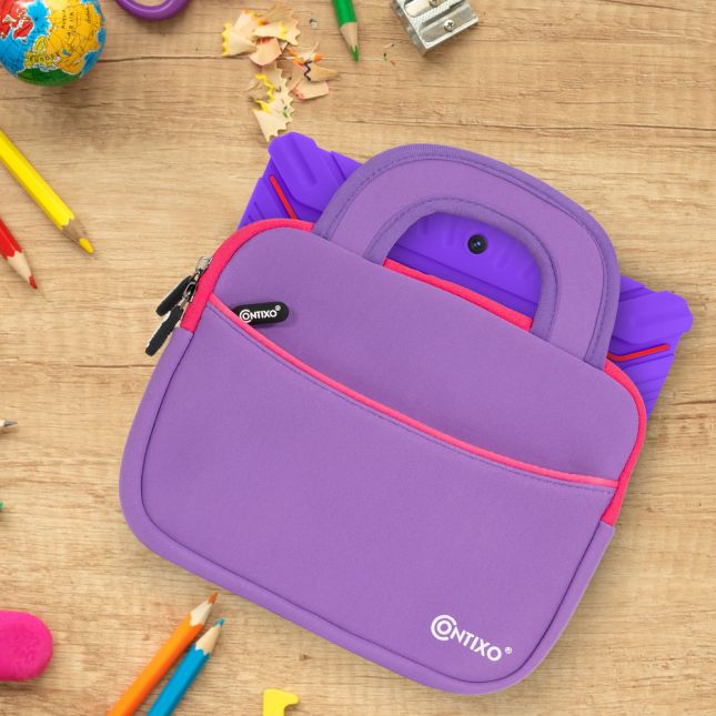 Contixo Carrying Bag for 7" Tablets - Purple