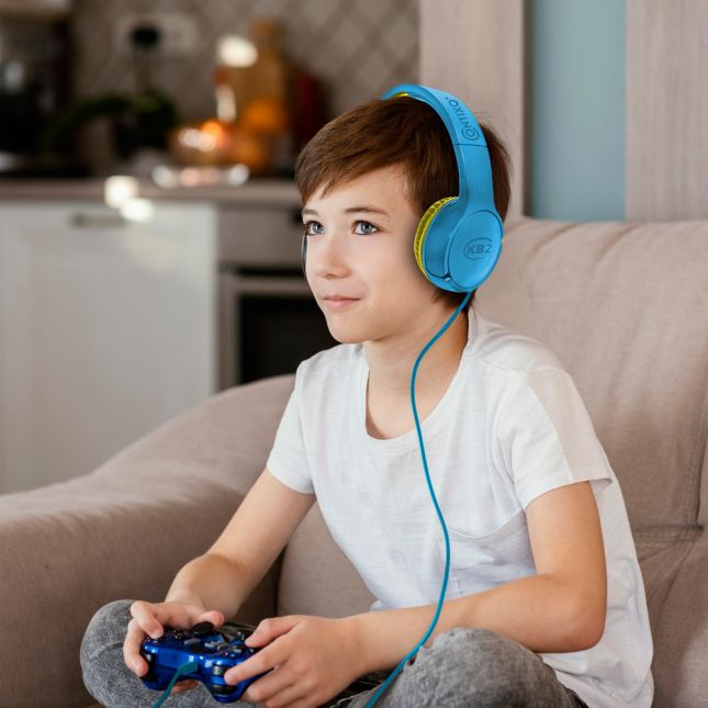 Contixo Single Wired Headphones - Blue