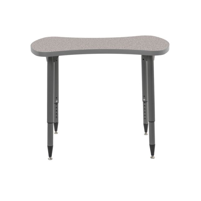 Adapte 25" x 37" Bowtie Thermofused Activity Table with Adjustable Tapered Legs -Gray/North Sea