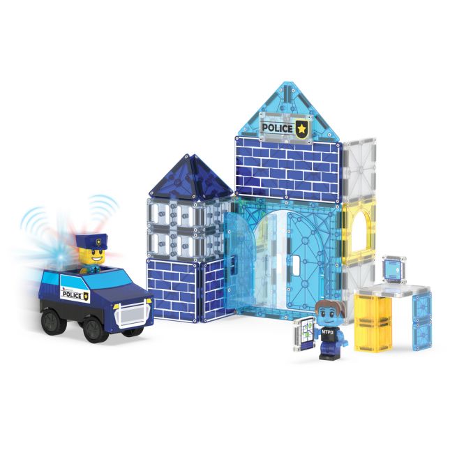 MAGNA-TILES® Police Station™ - 35 pieces